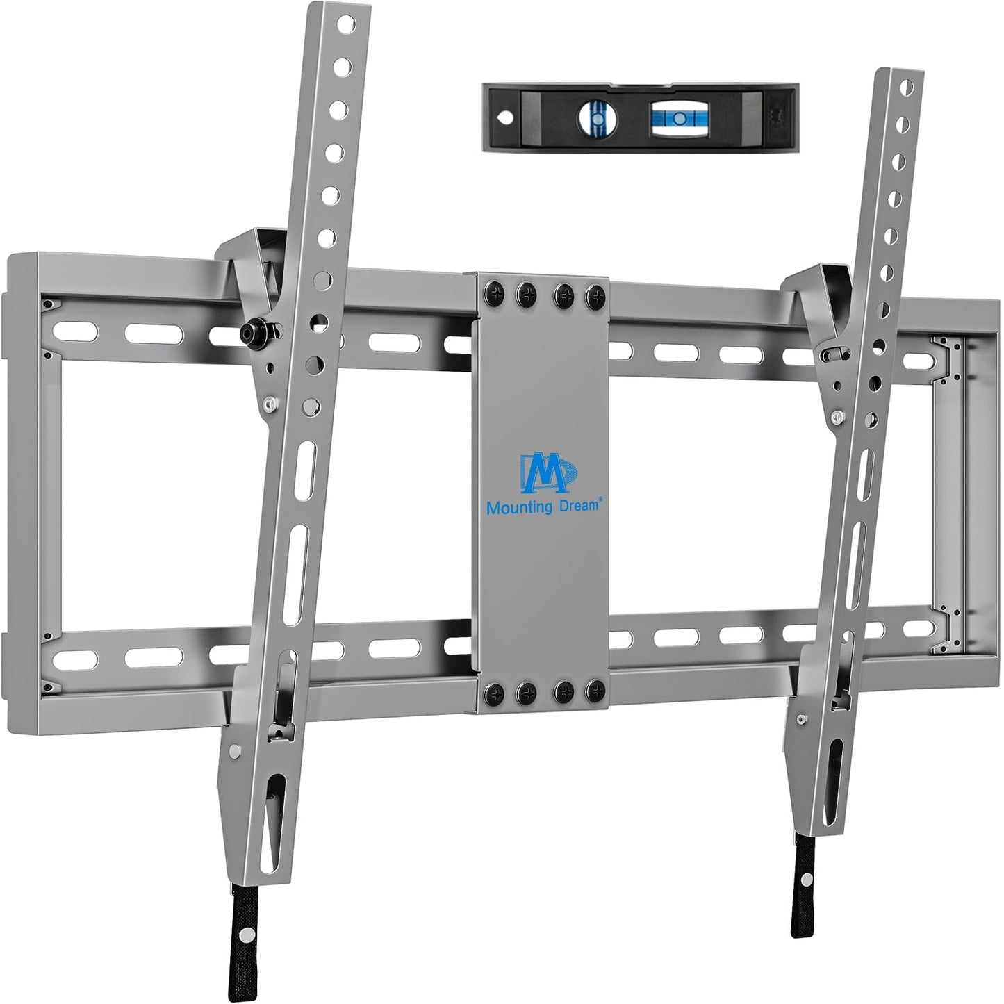 Mounting Dream TV Wall Mount for Most 37-75 Inch Televisions, Universal Tilt TV Mount Fits 16", 18", 24" Studs, Max VESA 600x400mm, 132lbs, Low Profile Flat Wall Mount Bracket, MD2968-LK