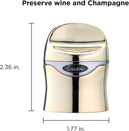 Rabbit Champagne and Wine Sealer, Champagne Preserver, Air-Tight Seal