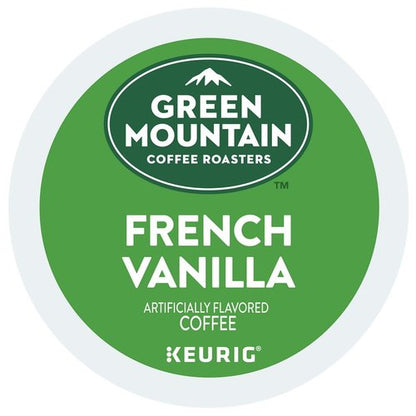 Green Mountain Coffee French Vanilla K-Cup Pods - Light Roast, 120 Count (5 Boxes of 24 Pods)