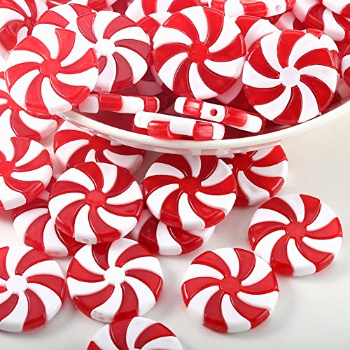 Christmas Candy Cane Ornaments Set - Red & White 2.5 Inch, 72 pcs Hanging Decorations for Xmas Tree & Holiday Party