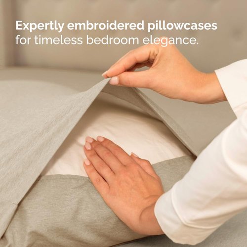 Full XL Bed Sheet - 4 Piece Full XL Bed Sheets Set - Soft, Breathable & Cooling - Hotel Luxury Bedding for Women, Men, Kids, Teens, Boys & Girls - Deep Pockets, Fade & Wrinkle Free - Heathered Beige