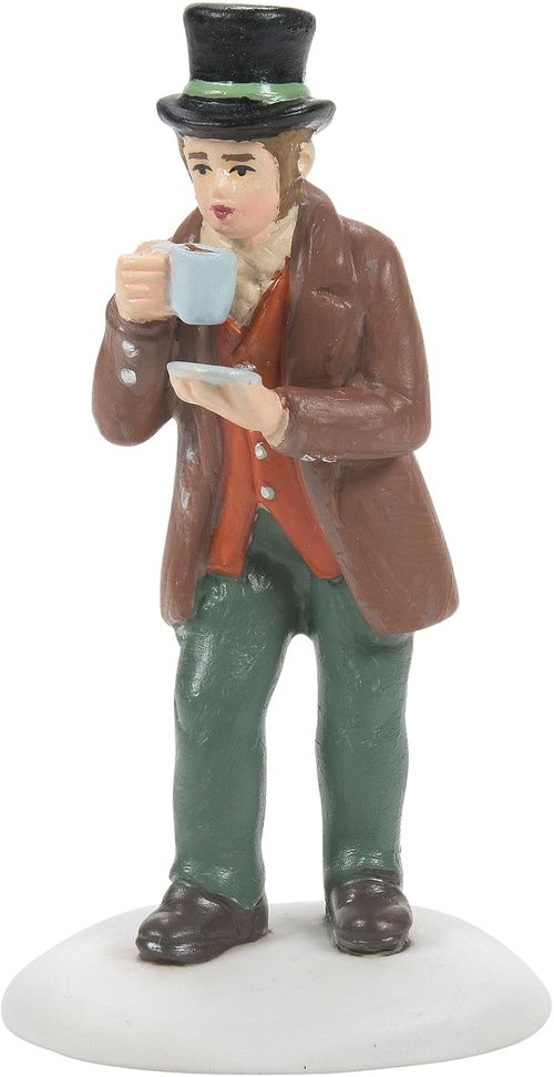 Department 56 Fresh Hot Coffee Figurine - 2.65 Inch Multicolor Dickens Village Accessory