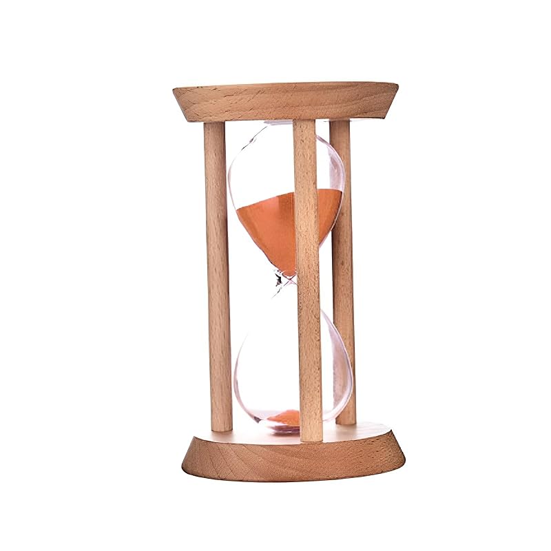 3/3/5 Minutes Hourglass - Red 1 Minute Desktop Sand Timer for Gift, Mini Sandglass