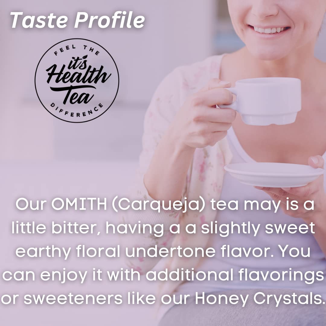 Omith Tea (Carqueja) (Super Herb Tea) - Loose Leaf with 30 Filtered Tea Bags - Baccharis Trimera