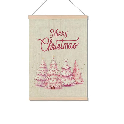 Ever-Going Tune Pink Christmas Canvas Wall Art Decor 12x16 Inches – Variation: Christmas Decor-4