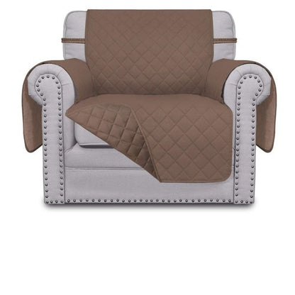 Easy-Going Chair Sofa Slipcover Reversible Sofa Cover Water Resistant Couch Cover Furniture Protector Cover with Elastic Straps for Pets Kids Children Dog Cat (Chair, Brown/Brown)