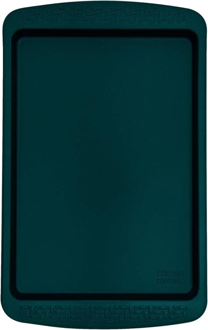 Chicago Metallic Nonstick Small Baking Sheet - Durable Carbon Steel for Perfect Baking | Emerald Green