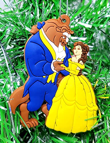 Beauty and The Beast Ornament Set with Princess Belle & Characters - Holiday Decor