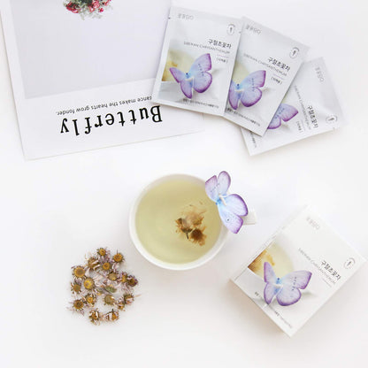 KKOKDAM Tea Korean Gifts - Butterfly Tea Bags, Pink Tea Variety Pack - Tea Bag Sampler, Unique Tea Gifts, Fancy Tea Bags, Korean Teas, Korean Gift Set, Korean Gift Box, Tea Gift Set - 3 Flavors