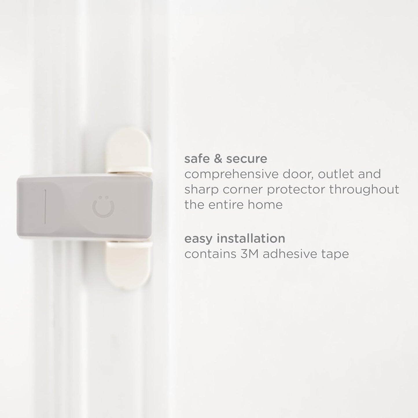 Ubbi Safety Bundle - Complete Childproofing Kit with 36 Outlet Covers, 16 Corner Protectors & 2 Pinch Guards - Taupe