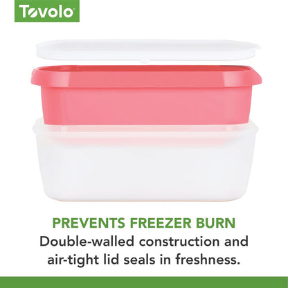 Tovolo Ice Cream Container - 1.5 Quart Flamingo Pink Tub | BPA-Free, Insulated & Reusable