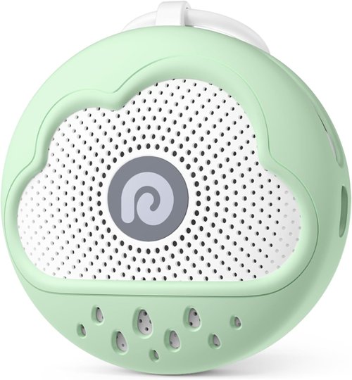 Dreamegg White Noise Machine - Portable Baby Sound Machine with 21 Soothing Sounds & Silicone Cover | Green