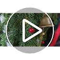 Lighted Christmas Teardrop Swag Set with Norfolk Pine Look - 2-Pack