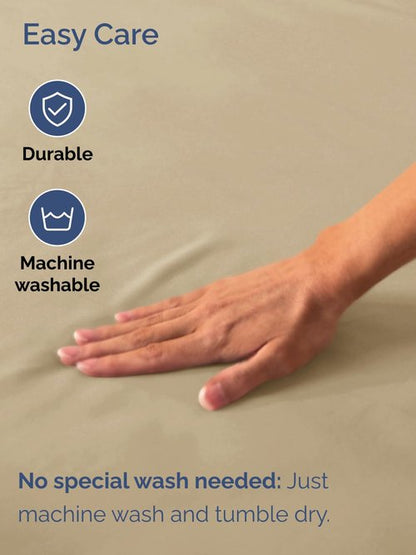 Extra Deep Split King Fitted Sheet - Hotel Luxury Single Fitted Sheet Only - Easily Fits 18 inch to 24 inch Mattress - Ultra Soft, Wrinkle & Fade Free w/Extra Deep Pocket - Breathable & Comfy - Beige