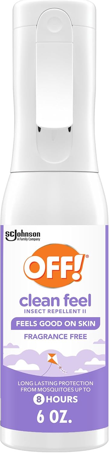 Off! Clean Feel Insect Repellent - Fragrance-Free Picaridin Bug Spray for Lasting Protection | 6 oz
