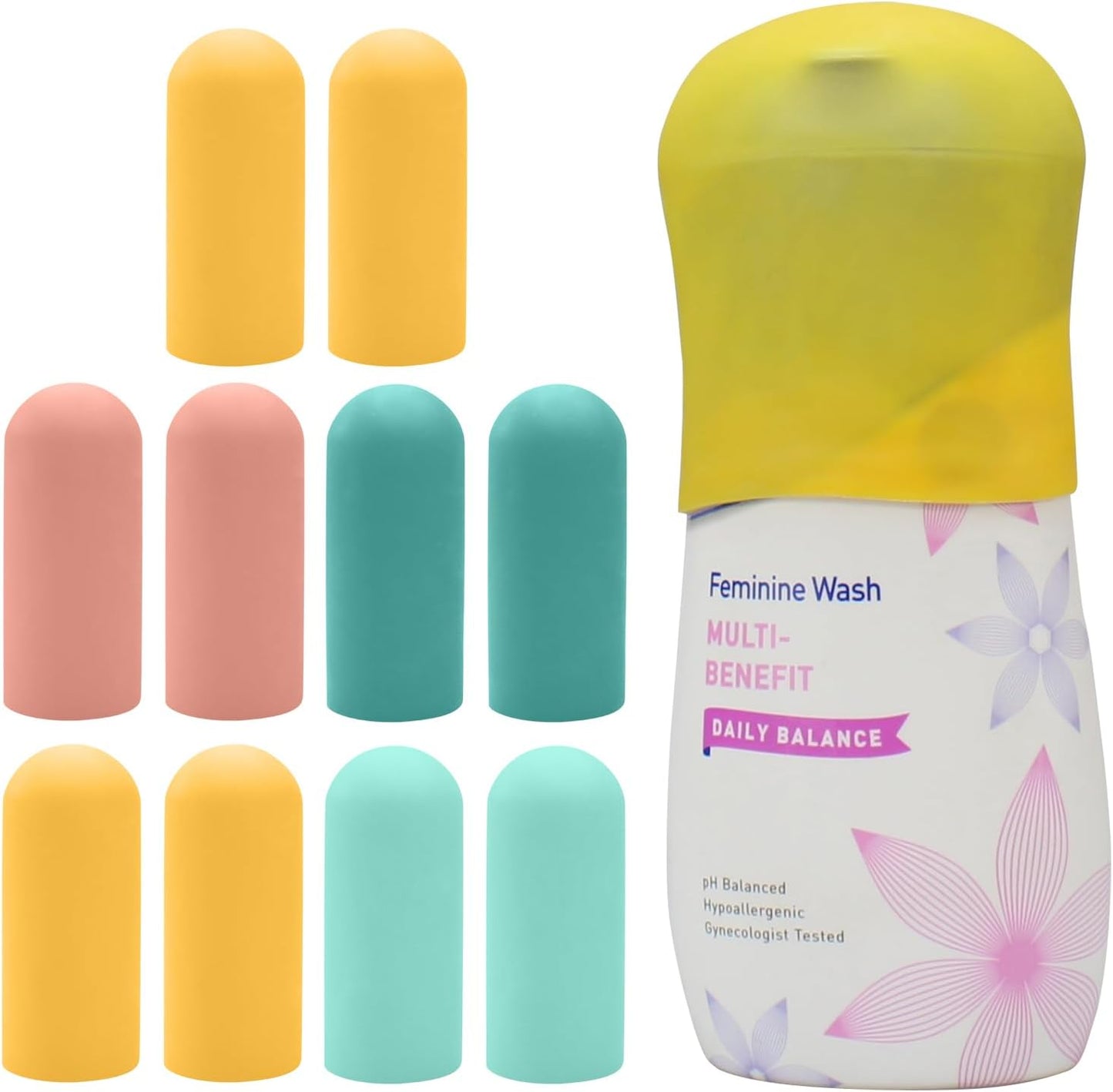TRANOMOS Silicone Bottle Covers - Travel Essentials for Men & Women | Leak-Proof & Compact Design