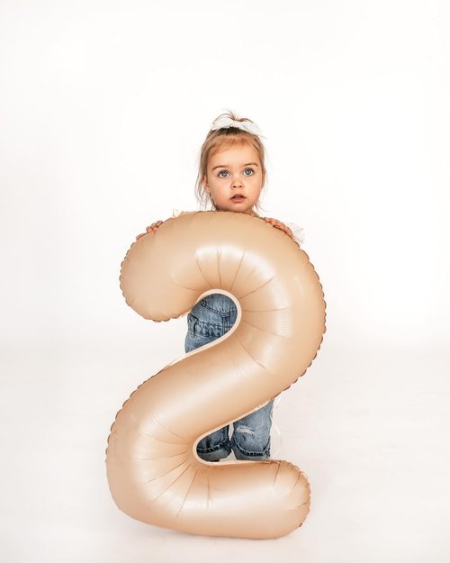 Light Brown Number Balloon | 40-Inch Tan 0 Balloon for Birthday Decorations & Party Supplies