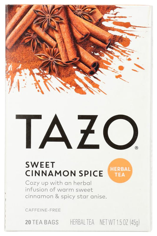 Tazo Herbal Tea Sweet Cinnamon Spice -- 20 Tea Bags - 2 pc