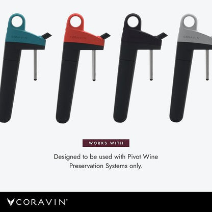 CORAVIN Pivot Aerator For Use, Wine Preservation System Quickly Aerates Your Bottled Red and White Wine, Preserves Wine Freshness, Black