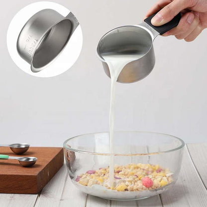 Spalivivre Magnetic Measuring Cups and Spoons Set, 16PCS with 7 Stainless Steel Measuring Cups 8 Magnetic Spoons and 1 Leveler for Measure Dry and Liquid Ingredients, Dishwasher Safe and Stackable