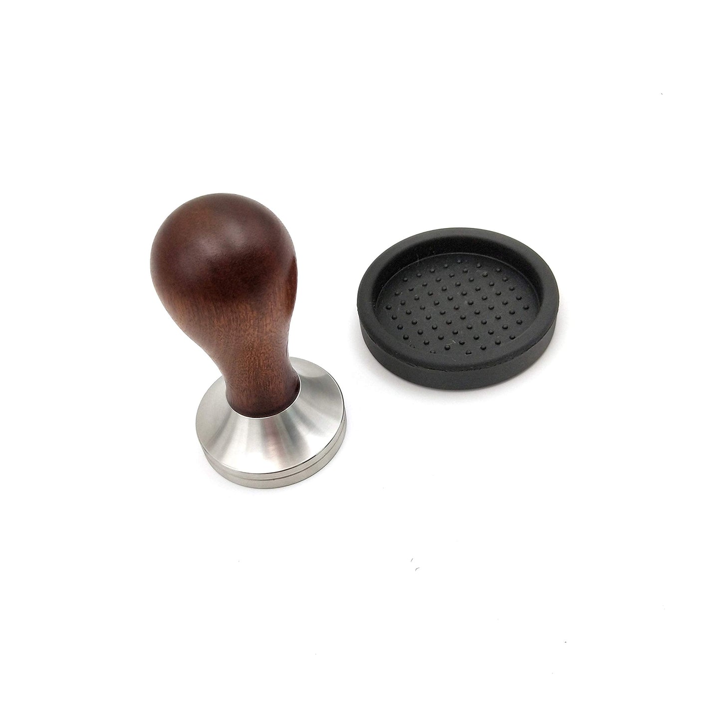 Boicafe Coffee Tamper 58mm, Espresso Hand Tamper 58mm,304 Stainless Steel Espresso Coffee Tamper 58mm with Mat