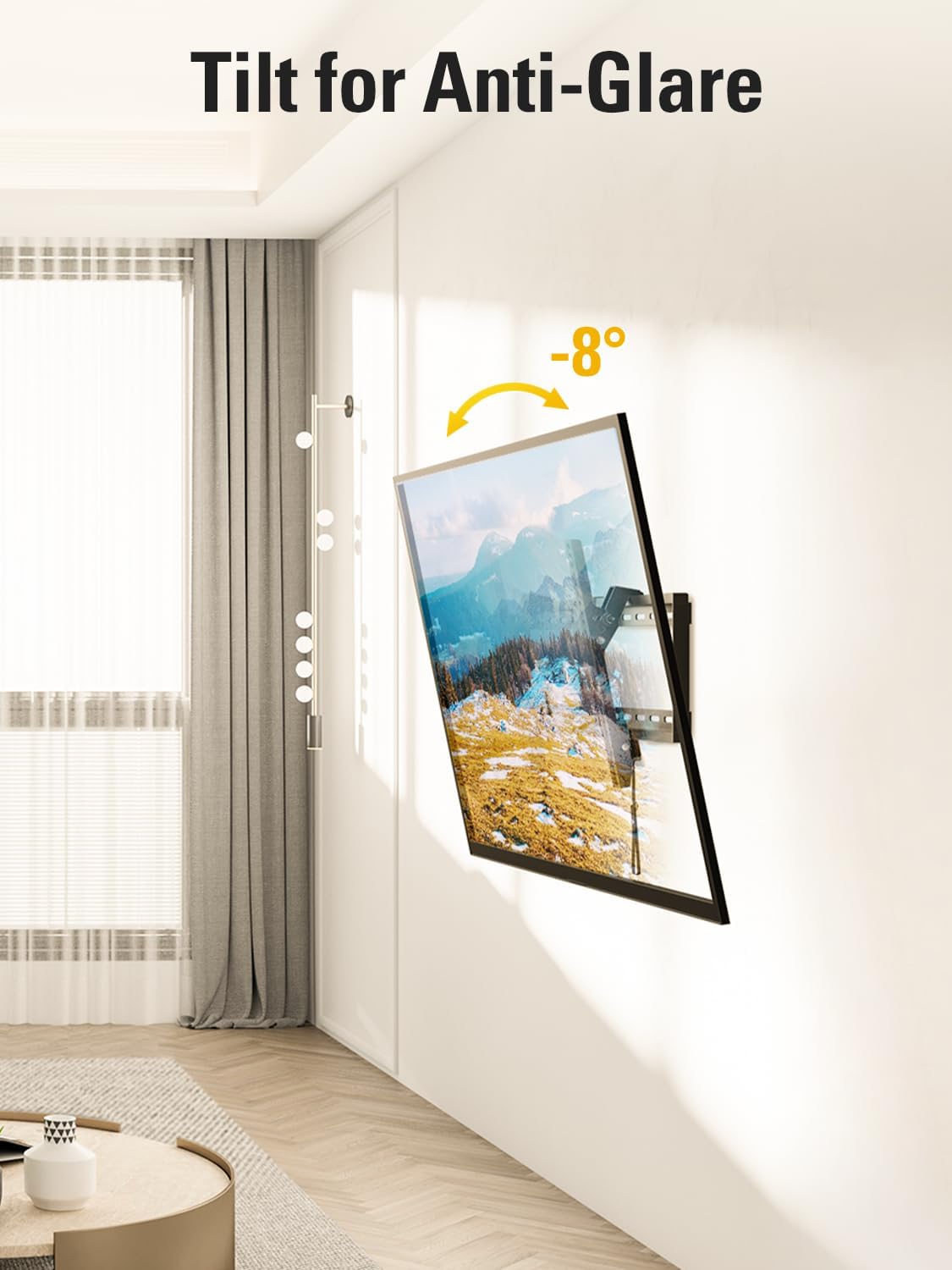 Mounting Dream TV Wall Mount - Universal Tilt Design for 37-75 Inch TVs | Supports Up to 132lbs