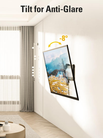 Mounting Dream TV Wall Mount - Universal Tilt Design for 37-75 Inch TVs | Supports Up to 132lbs