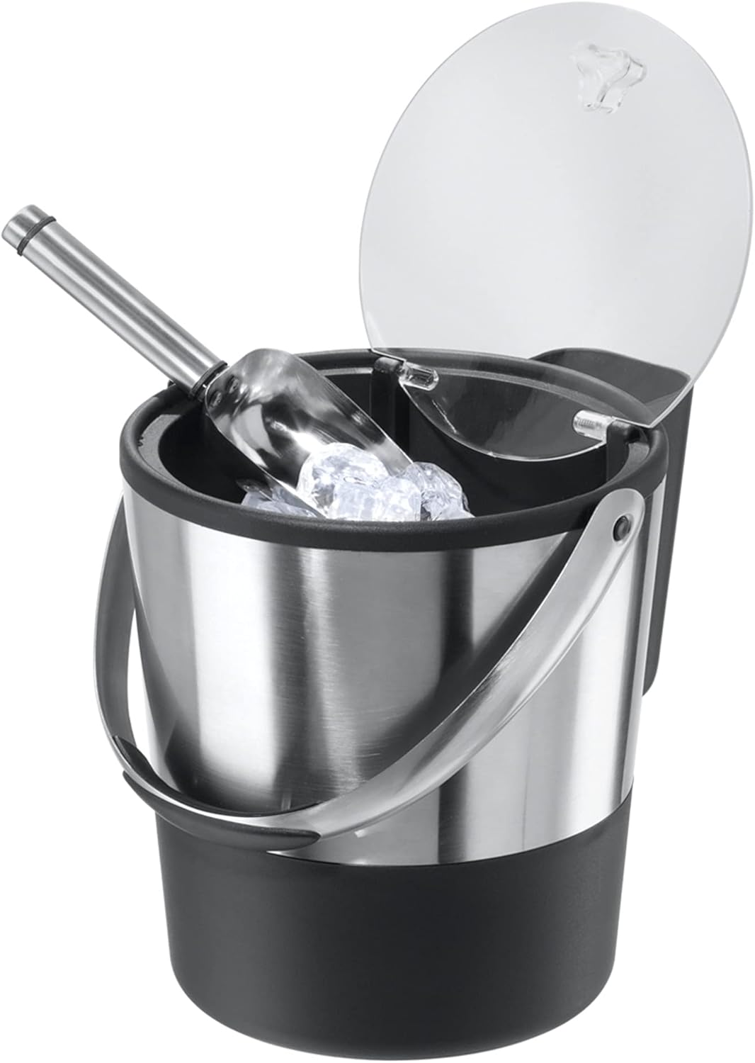 Oggi Insulated Ice Bucket with Lid and Stainless Steel Wine Cooler