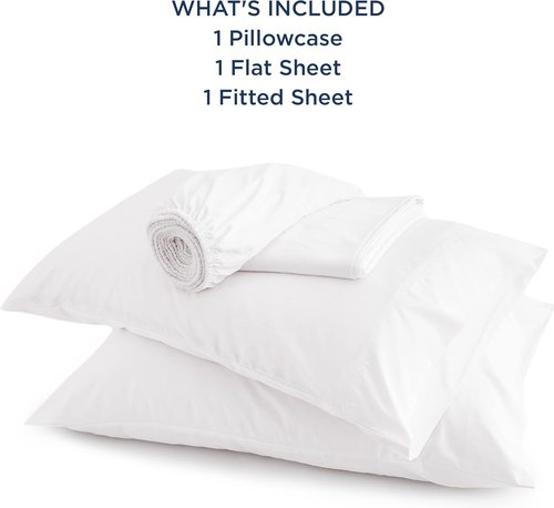 Bedsure Cooling Sheets - Twin Size Rayon Bamboo | Breathable & Soft Hotel Luxury Bedding - White