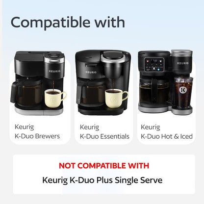 Keurig Reusable K-Duo Coffee Filter - Permanent Carafe Basket for Hot & Iced Brewing | Gen 2 Compatible