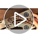 Halloween Grim Reaper Wooden Puzzle Clock with Glowing Eyes & Flapping Wings