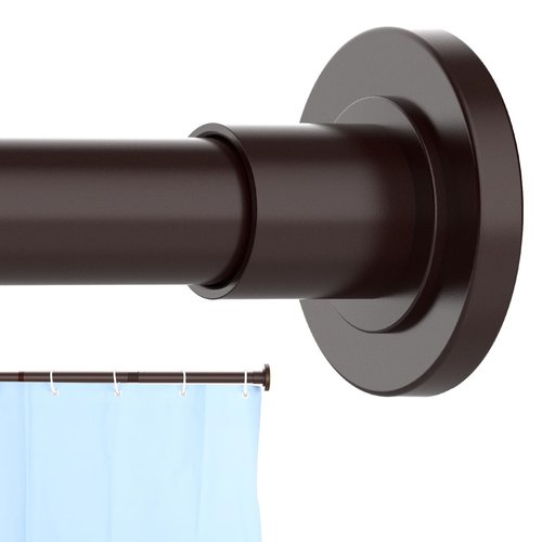 CorkLatta Bronze Shower Curtain Rod 31 to 104 Inch,1 Inch Diameter Adjustable Spring Tension Curtain Rod No Drilling Stainless Steel Telescoping Rod,No Rust
