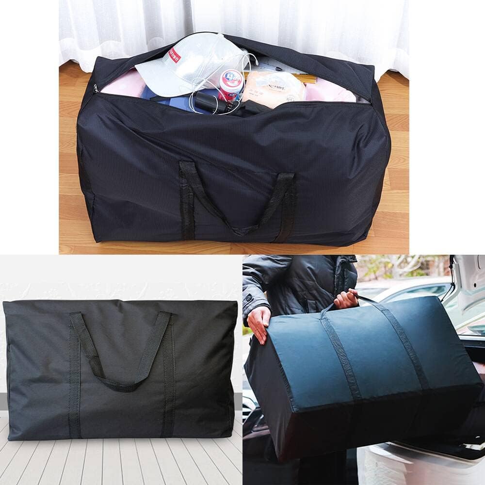 Skiennix Extra Large Moving Bags - Durable Zippers & Handles | Space-Saving Storage Totes (2 Pack)