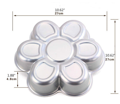 Aluminum Cake Mold 3D Flower Shape Baking Pan DIY Birthday Cake Mould Kitchen Supplies