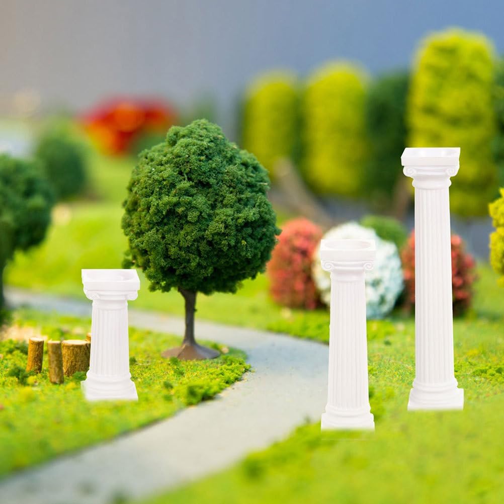 VOSAREA Mini Roman Column Decoration - 6Pcs Pillars for Photography & Wedding Decor | Sand Table Accent