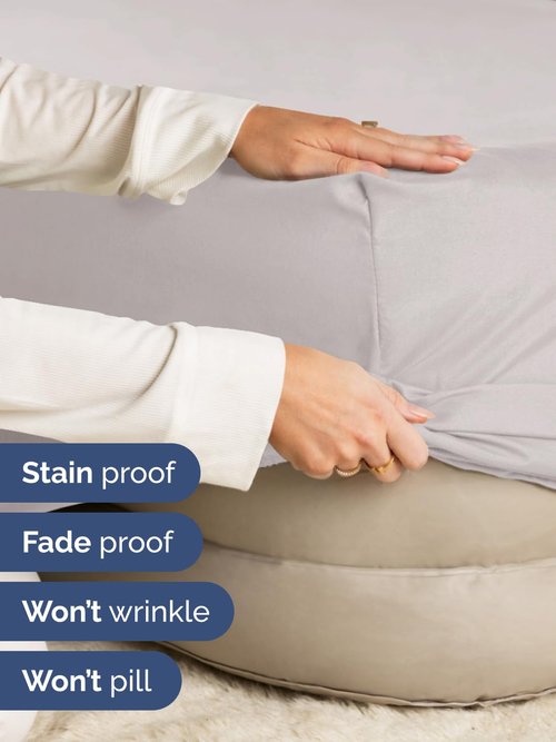 Extra Deep Twin XL Fitted Sheet - Hotel Luxury Single Fitted Sheet Only - Easily Fits 18 inch to 24 inch Mattress - Ultra Soft, Wrinkle Free with Extra Deep Pockets - Breathable & Comfy - Light Grey