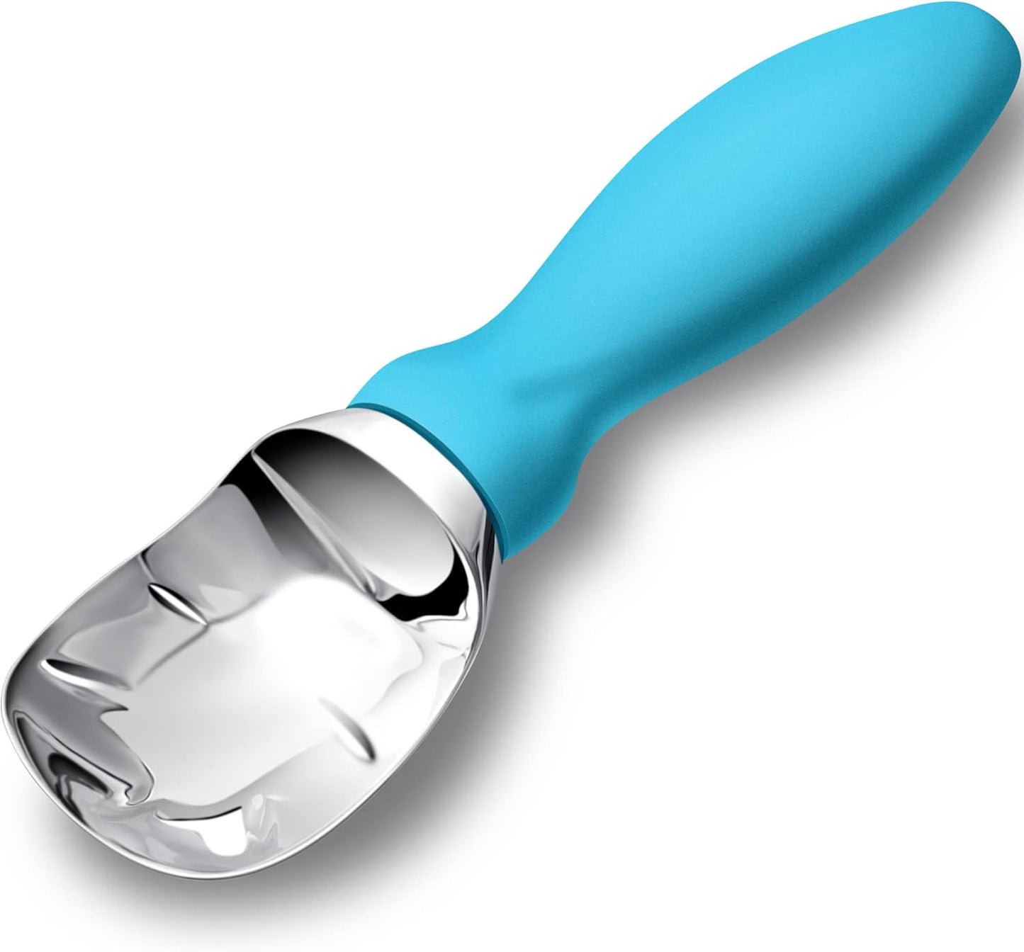 Rainspire Stainless Steel Ice Cream Scoop - Heavy Duty Design with Comfortable Handle | Perfect for Gelato, Sorbet, and Cookie Dough