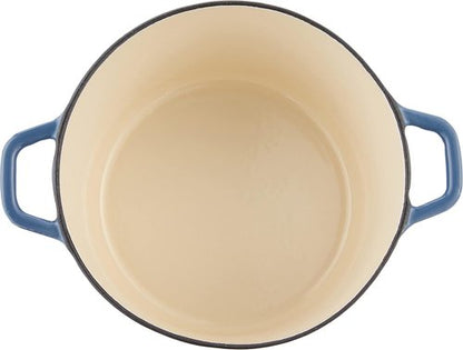 Cuisinart 3 Qt Enameled Casserole - Covered Design in Provencial Blue for Stylish Cooking