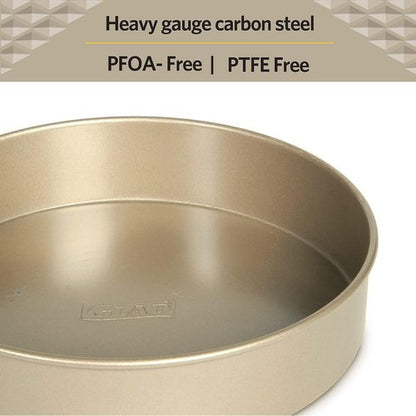 Glad Round Baking Pan - Nonstick Heavy Duty Bakeware for Cakes & Desserts | 9.6 Inches