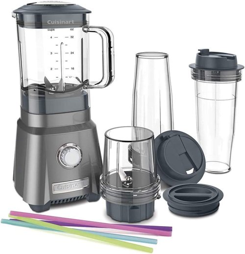 Cuisinart CPB-380 Hurricane Juicing Blender - Compact Design in Gunmetal Finish