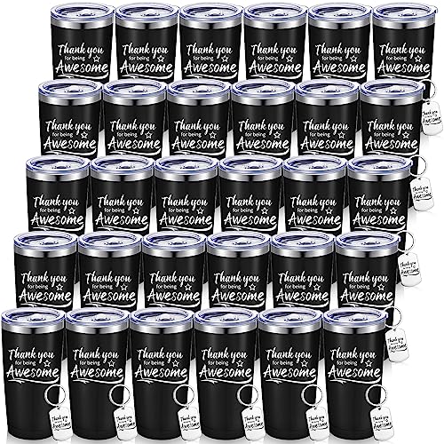 Black Employee Appreciation Tumbler & Keychain Gift Set - 60 Sets