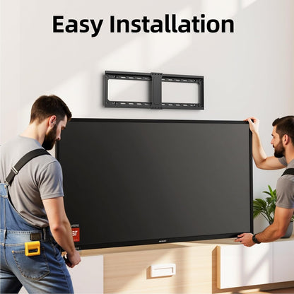 USX MOUNT TV Wall Mount - Low Profile Design for 42-95 Inch Flat Screen TVs | Max VESA 600x400mm, Holds 132 lbs