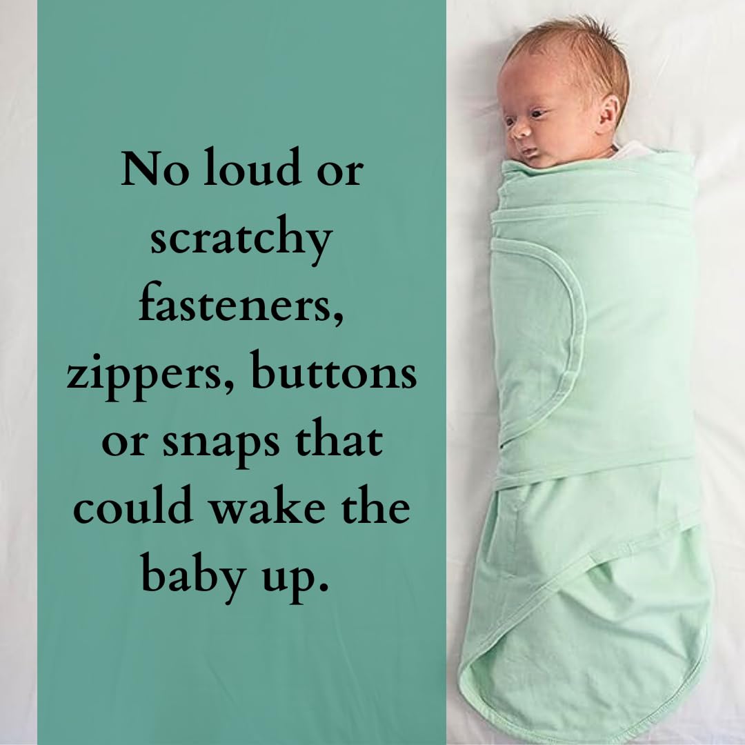 Miracle Blanket Swaddle Wrap - Soft & Secure Sleep Sack for Infants - Easy-to-Use Design (Gray Stars)
