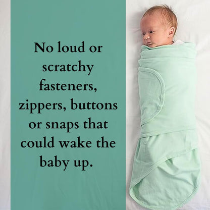 Miracle Blanket Swaddle Wrap - Soft & Secure Sleep Sack for Infants - Easy-to-Use Design (Gray Stars)