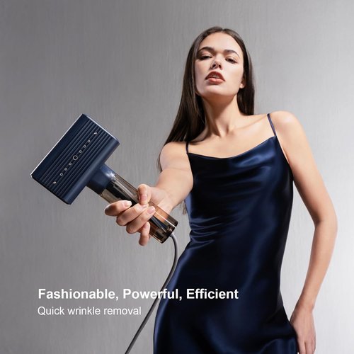 G10 Portable Clothes Steamer - Handheld Mini Iron for Travel & Home, 1200W, 0.9 lbs, Blue
