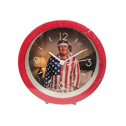 Wake Up Sleepy Joe Talking Alarm Clock - Red, 5-Inch Desk Clock