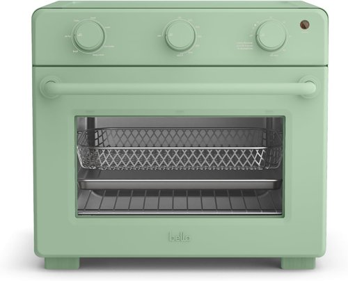 Bella Air Fry Toaster Oven - 7 Cooking Options, Dishwasher-Safe Trays, 1700W, Seaglass Color