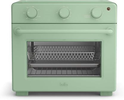 Bella Air Fry Toaster Oven - 7 Cooking Options, Dishwasher-Safe Trays, 1700W, Seaglass Color