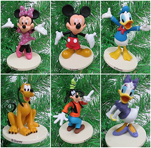 Christmas Mickey Mouse & Friends Ornament Set - 8 Random Holiday Decor Pieces