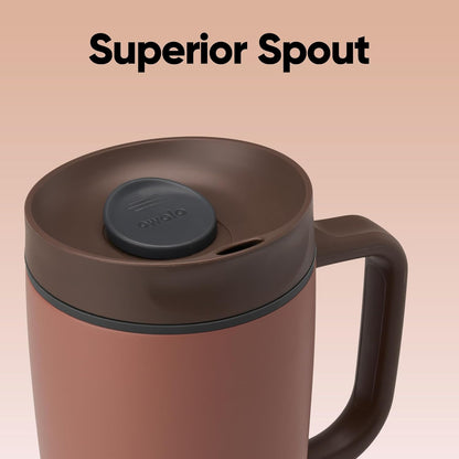 Owala SmoothSip Slider Travel Mug - 24 oz Stainless Steel Insulated Design | Leak Proof & BPA Free